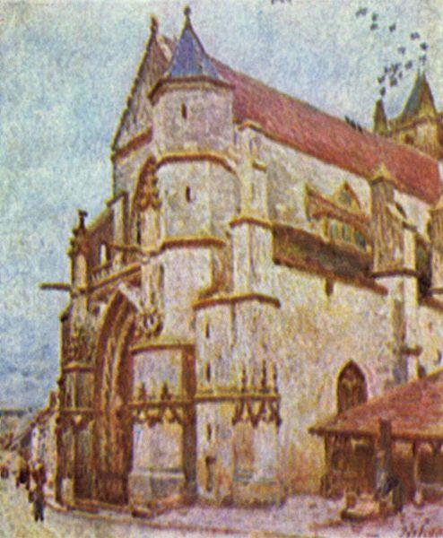 Alfred Sisley Kirche von Moret China oil painting art